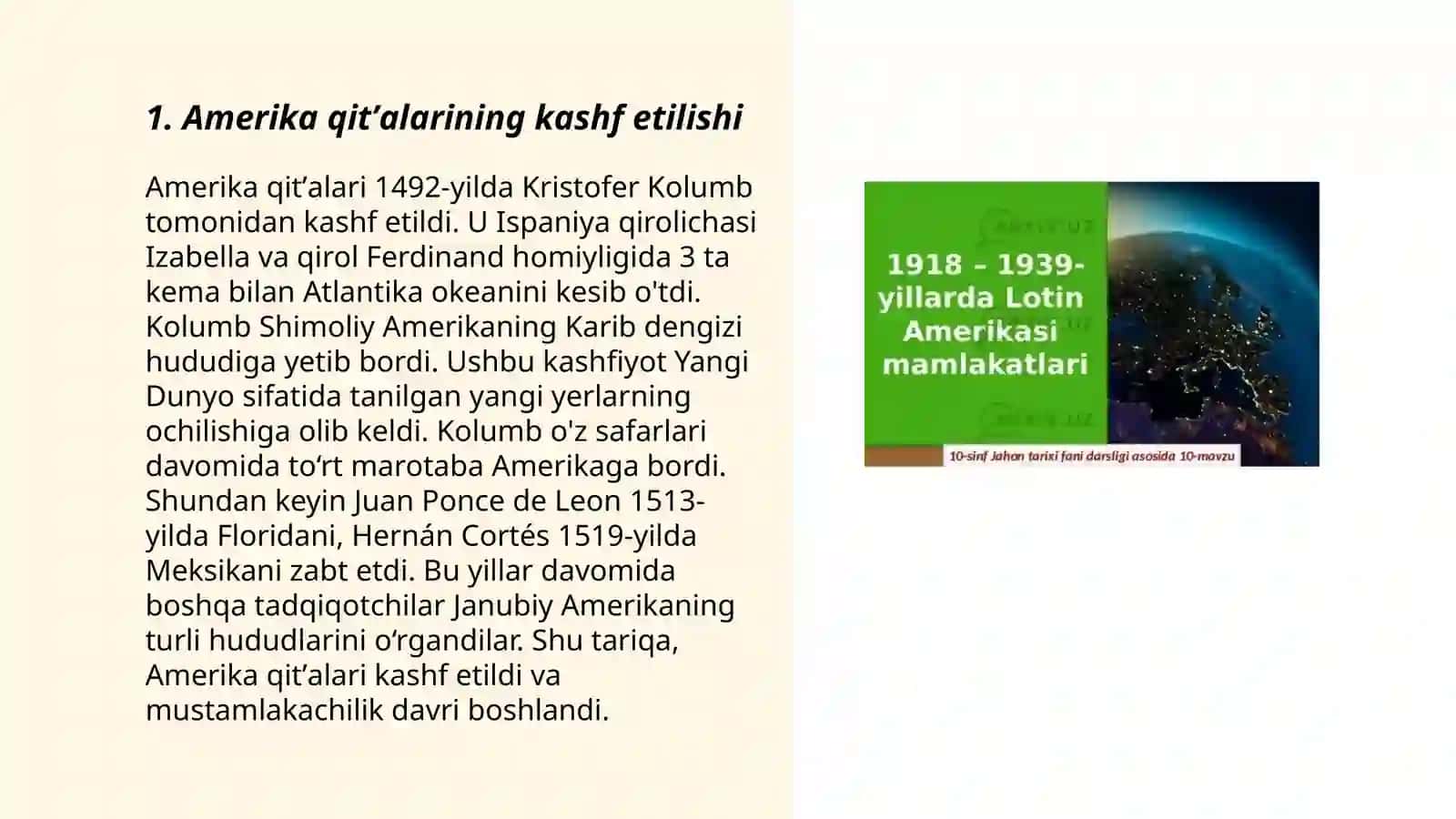 Yangi davrda Shimoliy va Lotin Amerikasi tarixiy geografiyasi 3