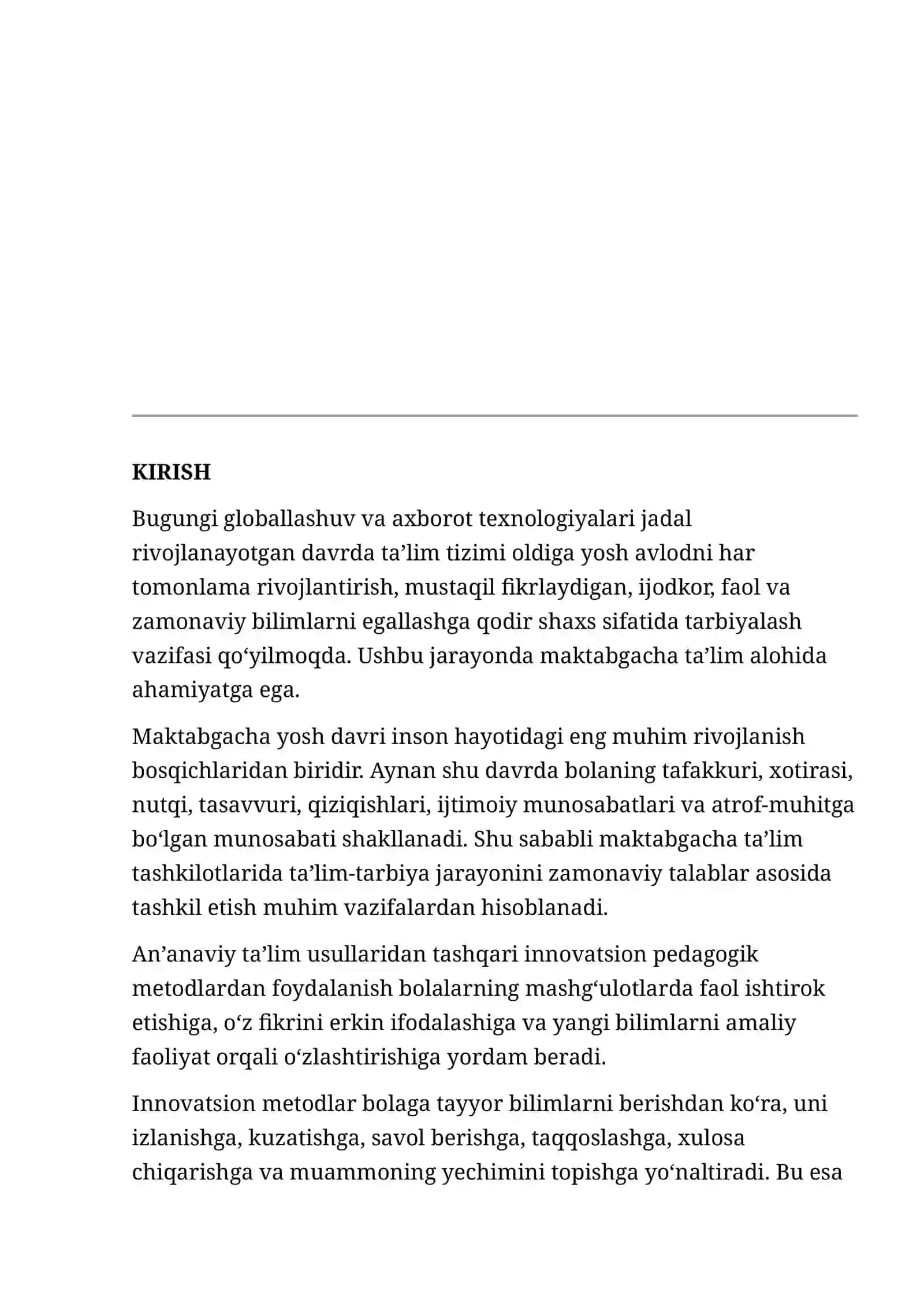 MAKTABGACHA TA’LIMDA INNOVATSION METODLAR 3