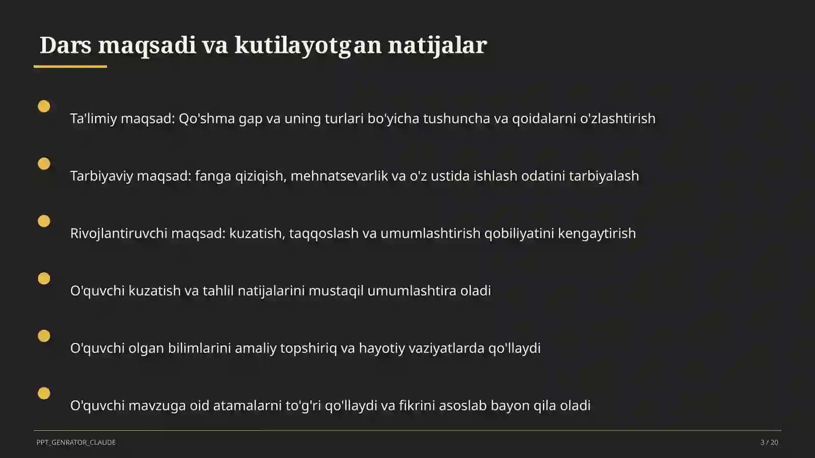 Qo'shma gap va uning turlari (9-sinf) 3