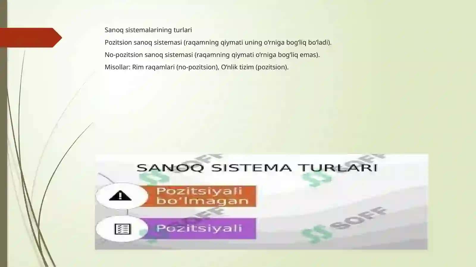 Sanoq sistemasining tushunchasi 3