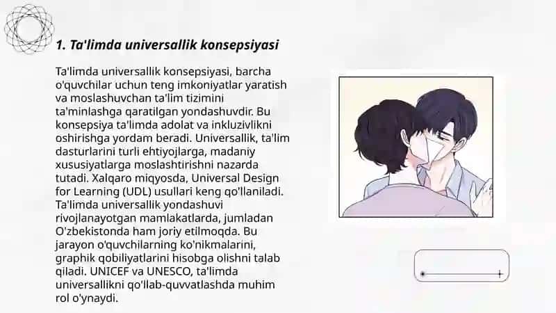 Ta'limda universal dizayn tamoyillari asosida darslik va resurslarni loyihalash 3