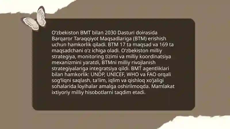 Oʻzbekistonning xalqaro tashkilotlar bilan hamkorligi 3