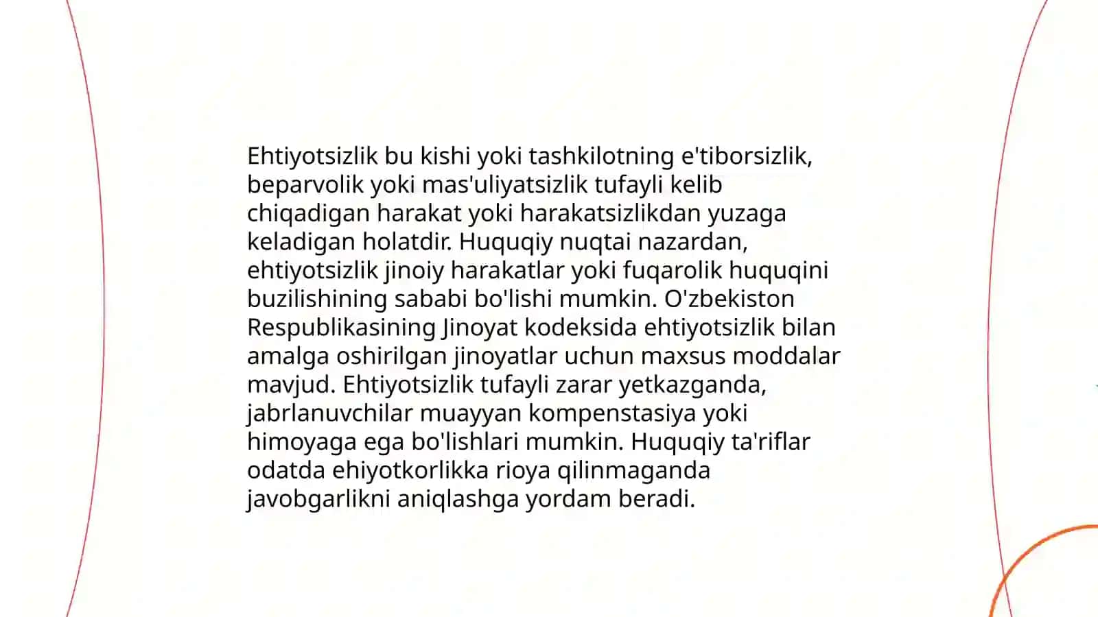 Ehtiyotsizlik oqibatida odam òldirish jinoyatining xususyatlari 3