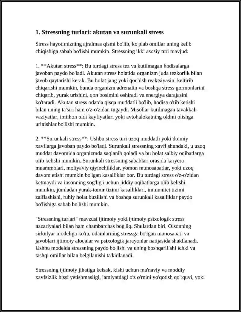 STRESSNING TURLARI.IJTIMOIY YOKI IJTIMOIY PSIXOLOGIK STRESS OLSONNING SIRKULYAR MODELI 3