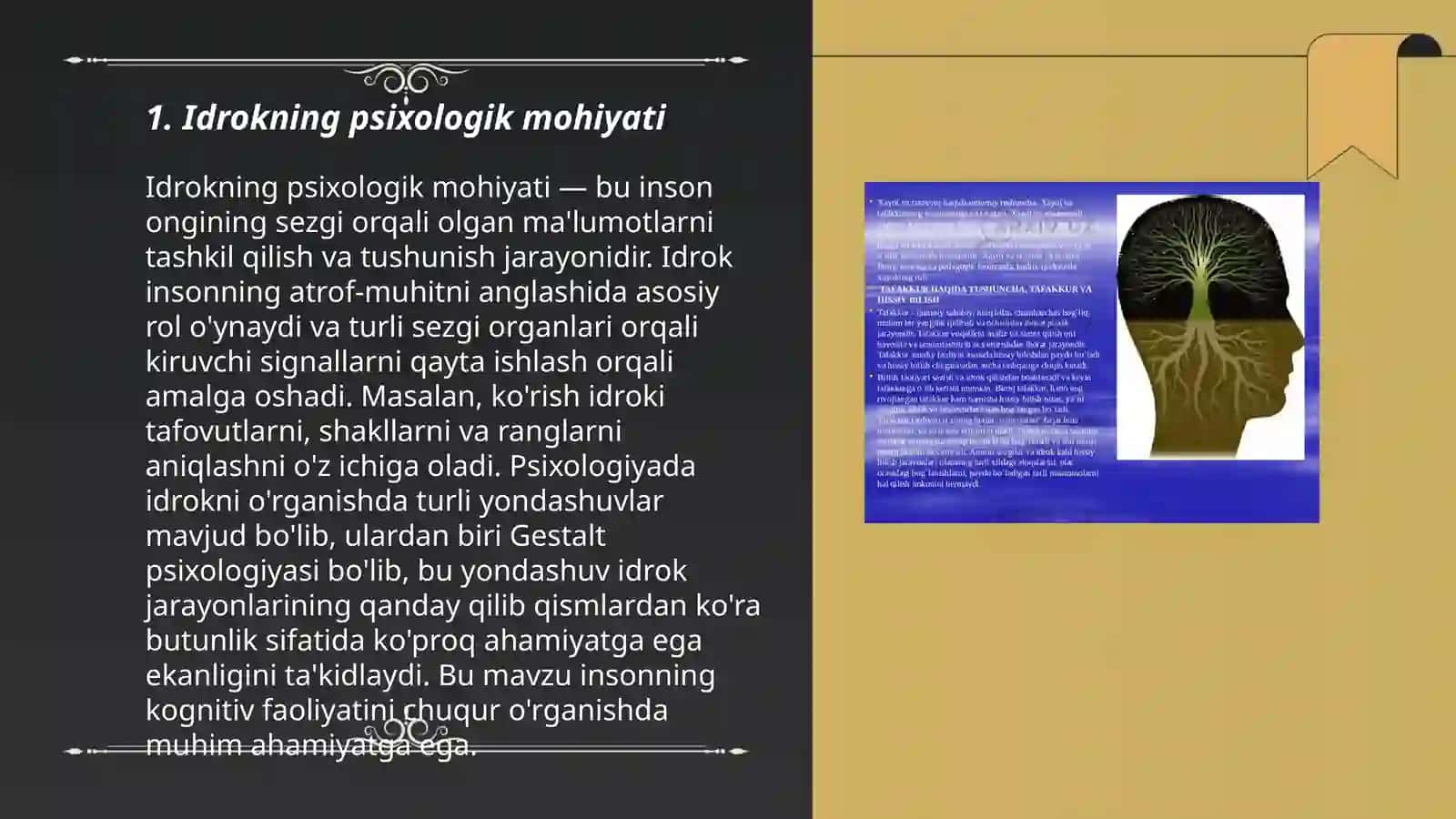 Idrokning psixologik mohiyati,fiziologiyasi 3