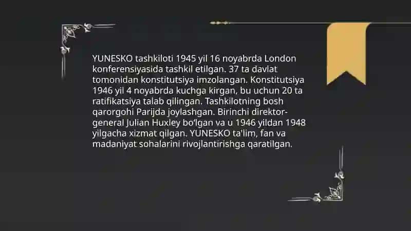 YUNESKO tashkiloti 3