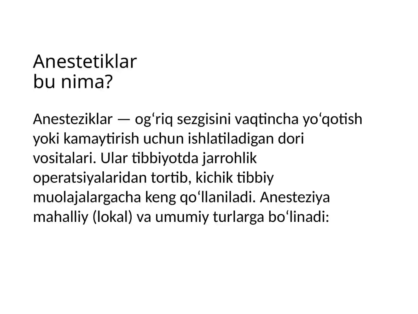Anestetiklar 3