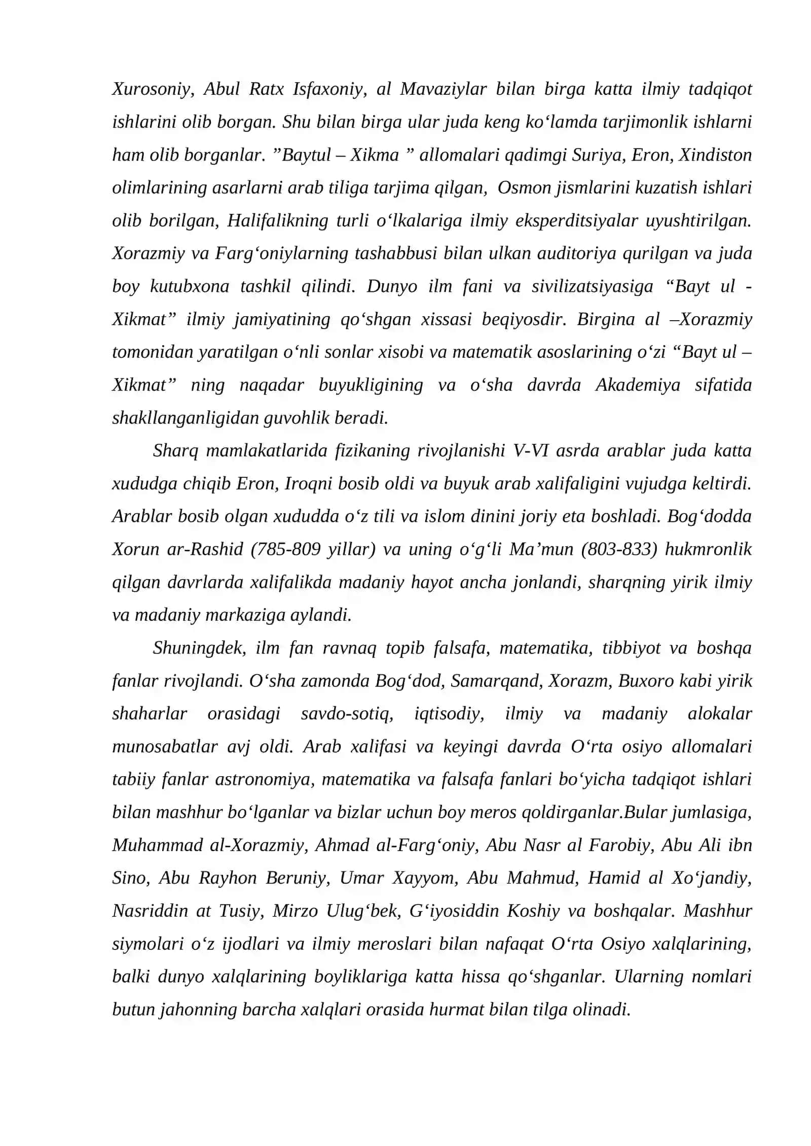 Sharqning fan akademiyalari va dorulfununlari 3