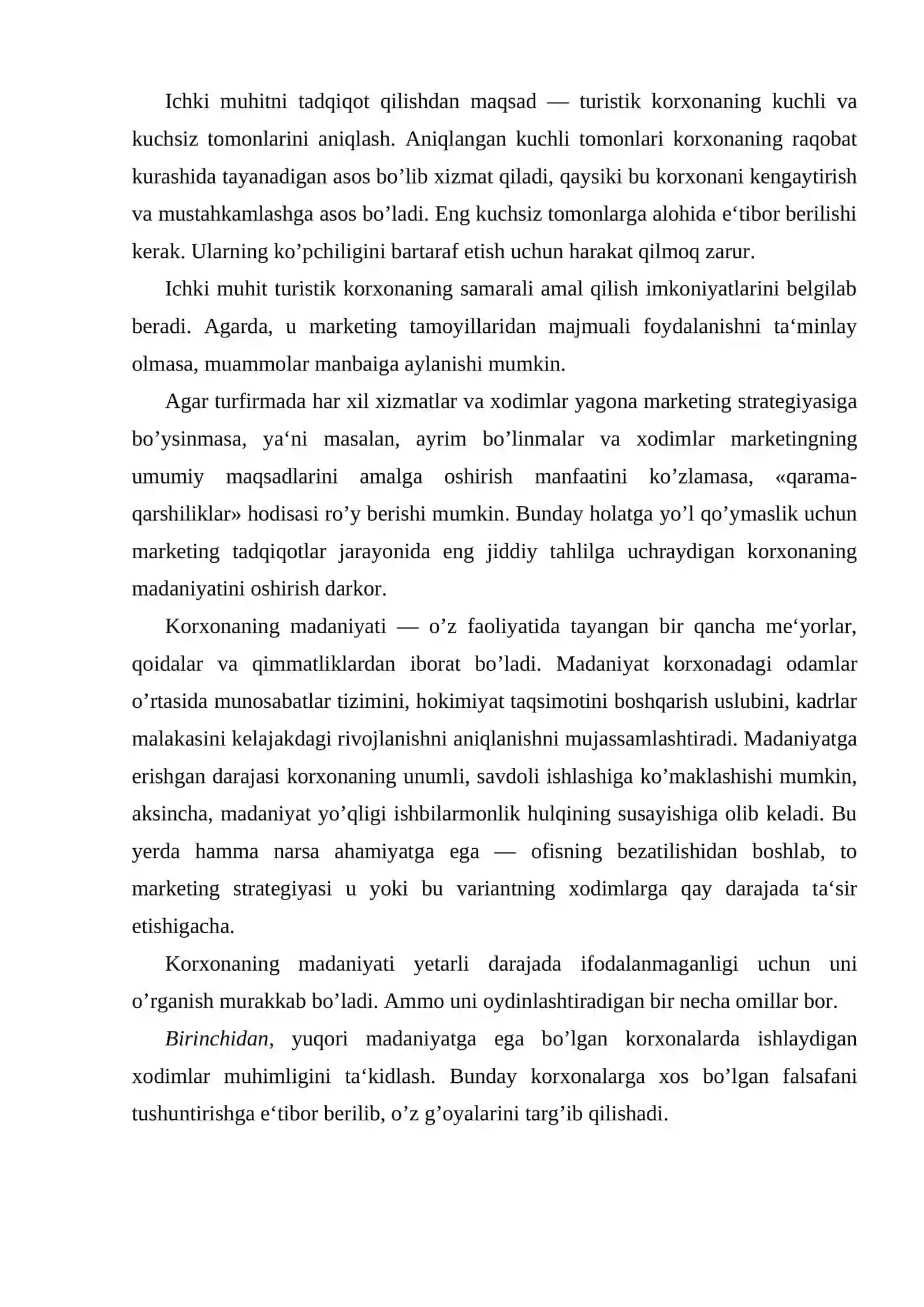 Turizm biznesida marketing muhiti tahlili 3