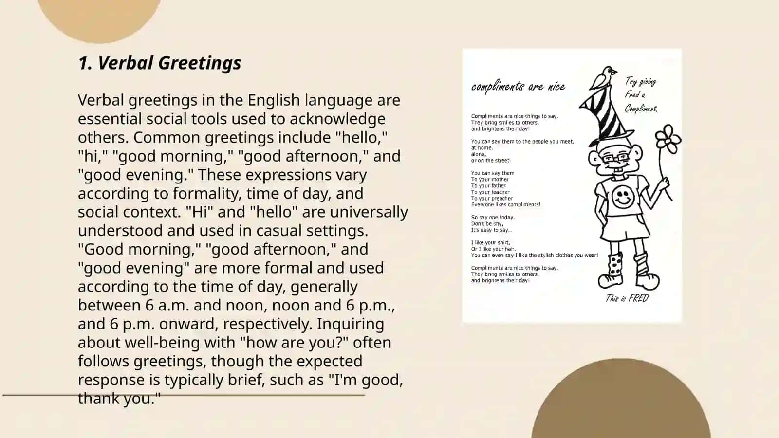 Verbal Greetings 3