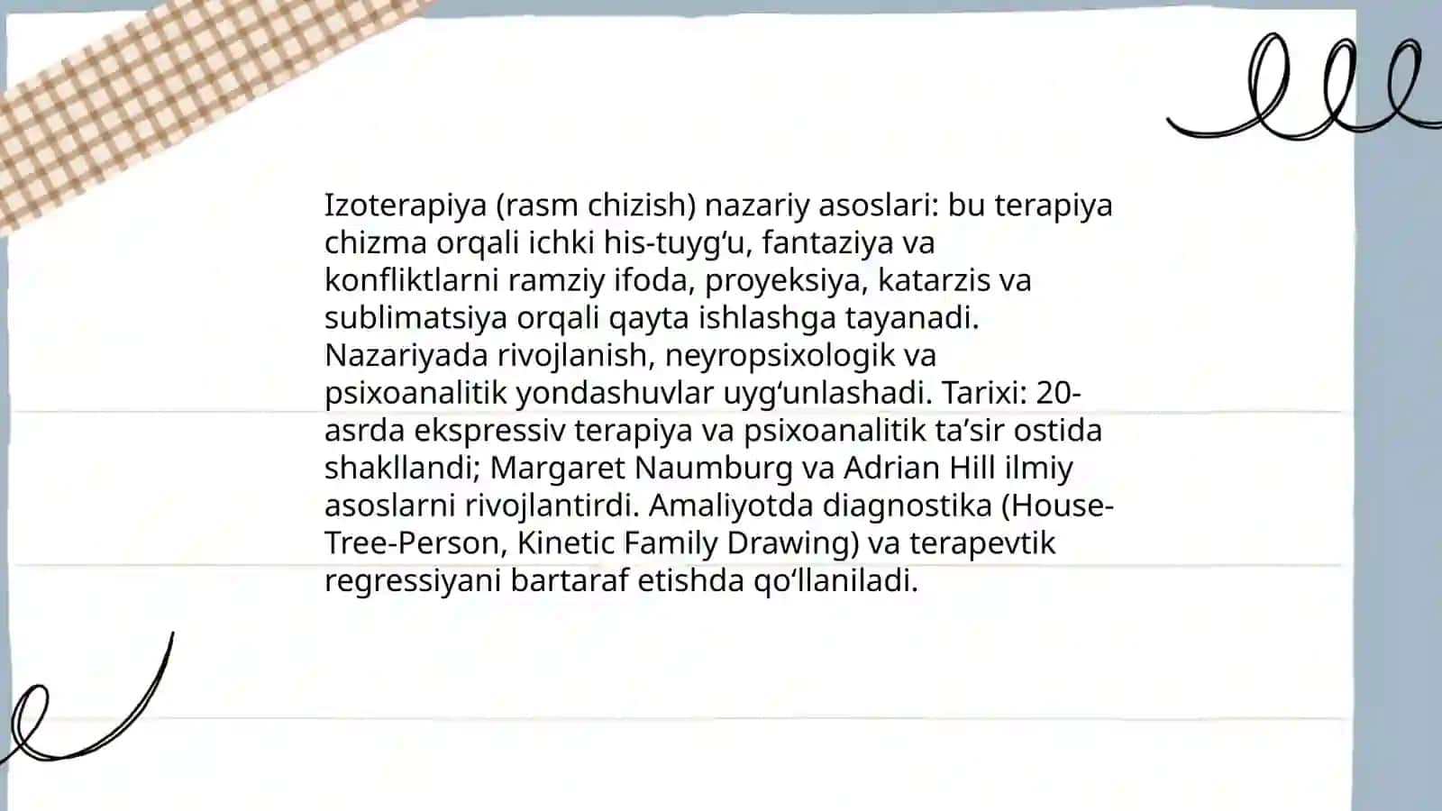 Izoterapiya (rasm chizish) 3