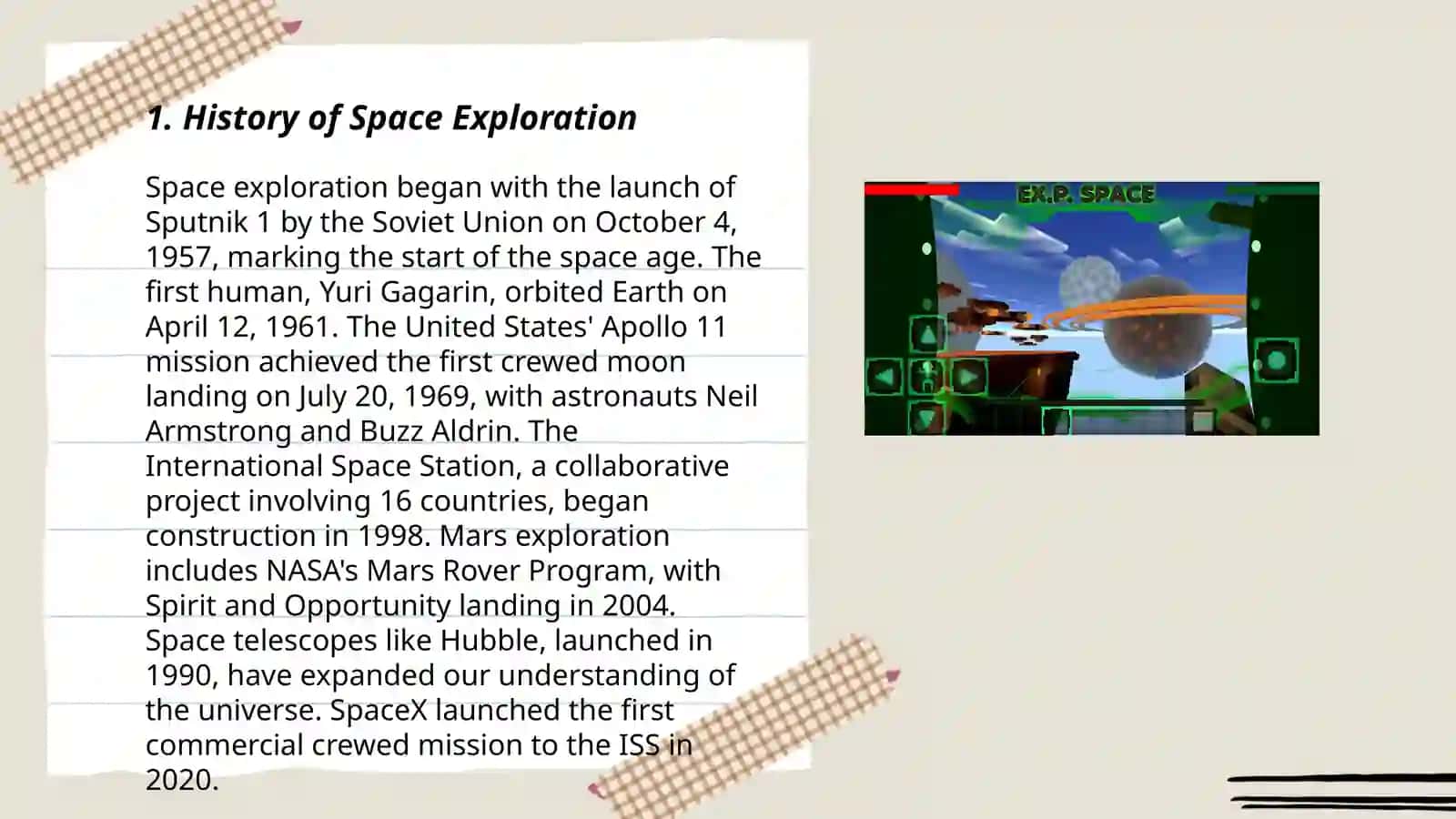 Space exploration 3