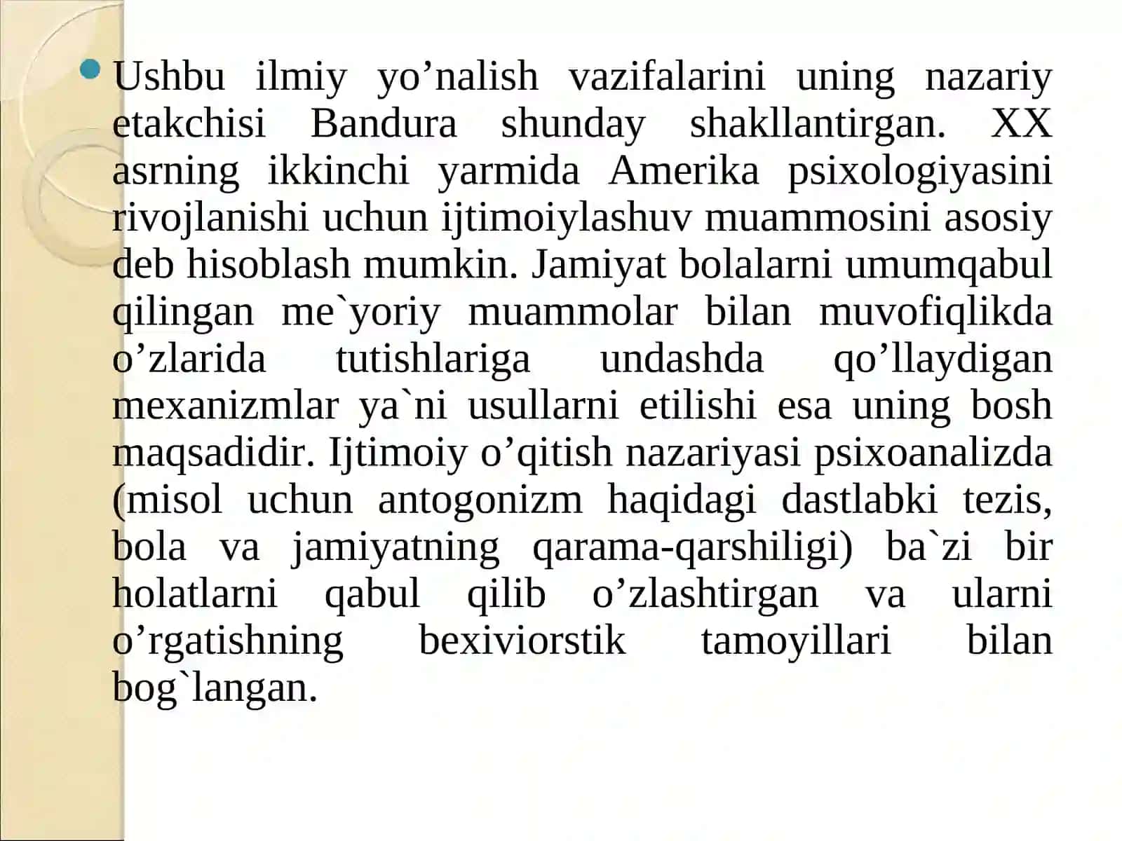 Albert Banduraning ijtimoiy kognitiv shaxs nazariyasi 3