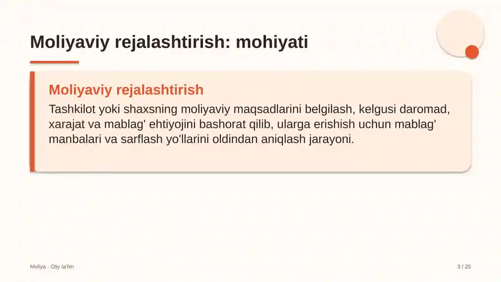 Avtomobillarga gaz to'ldirish shoxobchalarida moliyaviy rejalashtirish 3