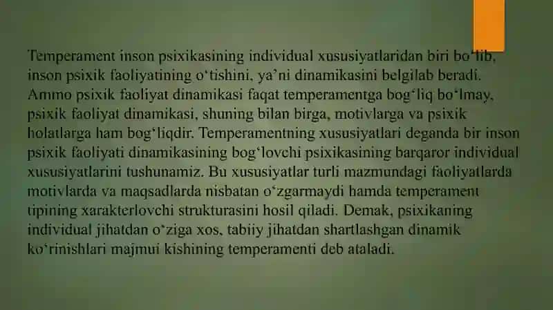 Temperament 3