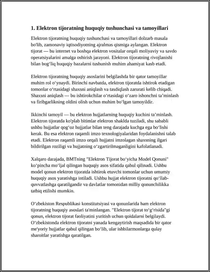 ELEKTRON TIJORATNING HUQUQIY ASOSLARI 3