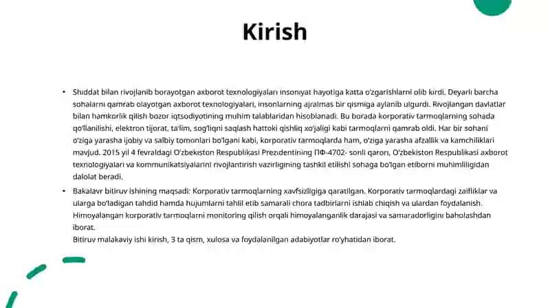 Mobil texnologiyalar va korporativ tarmoq integratsiyasining o'ziga xos xususiyatlari 3