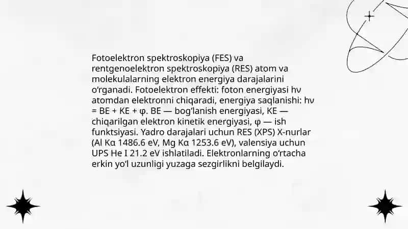 FES va RES Spektroskopiya 3