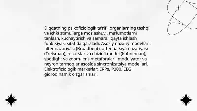 Diqqat psixofiziologiyasi 3
