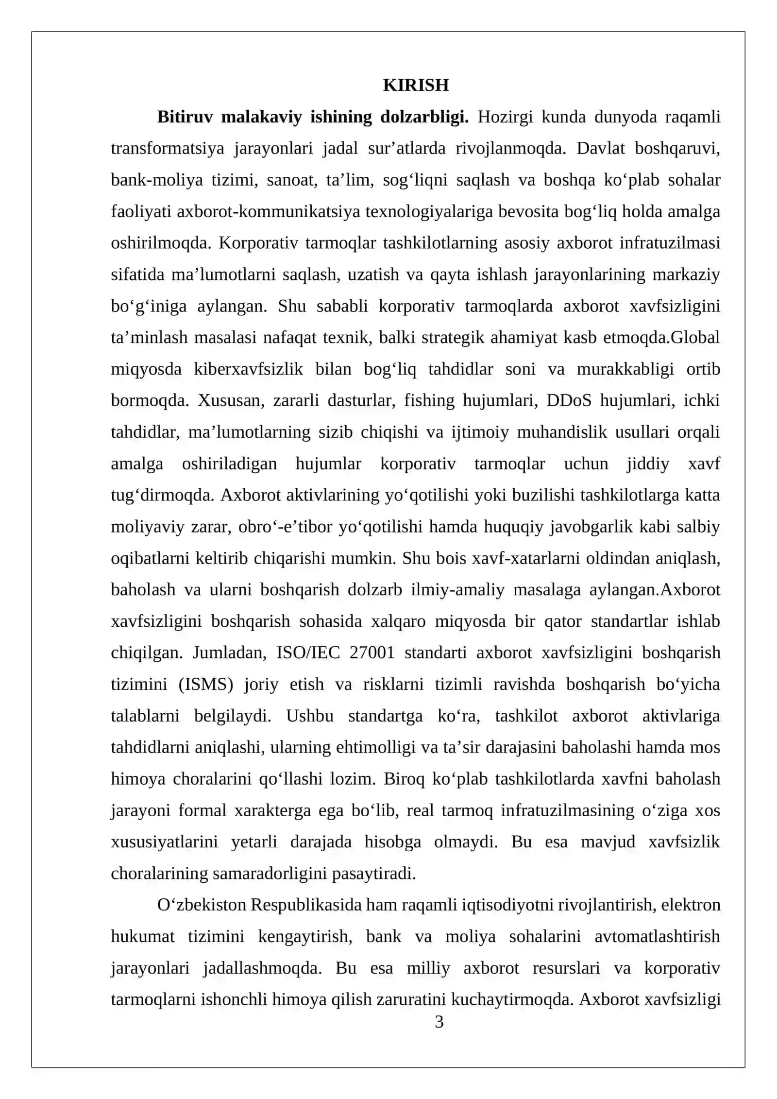 Korparativ tarmoqlarda axborot xafsizligi 3