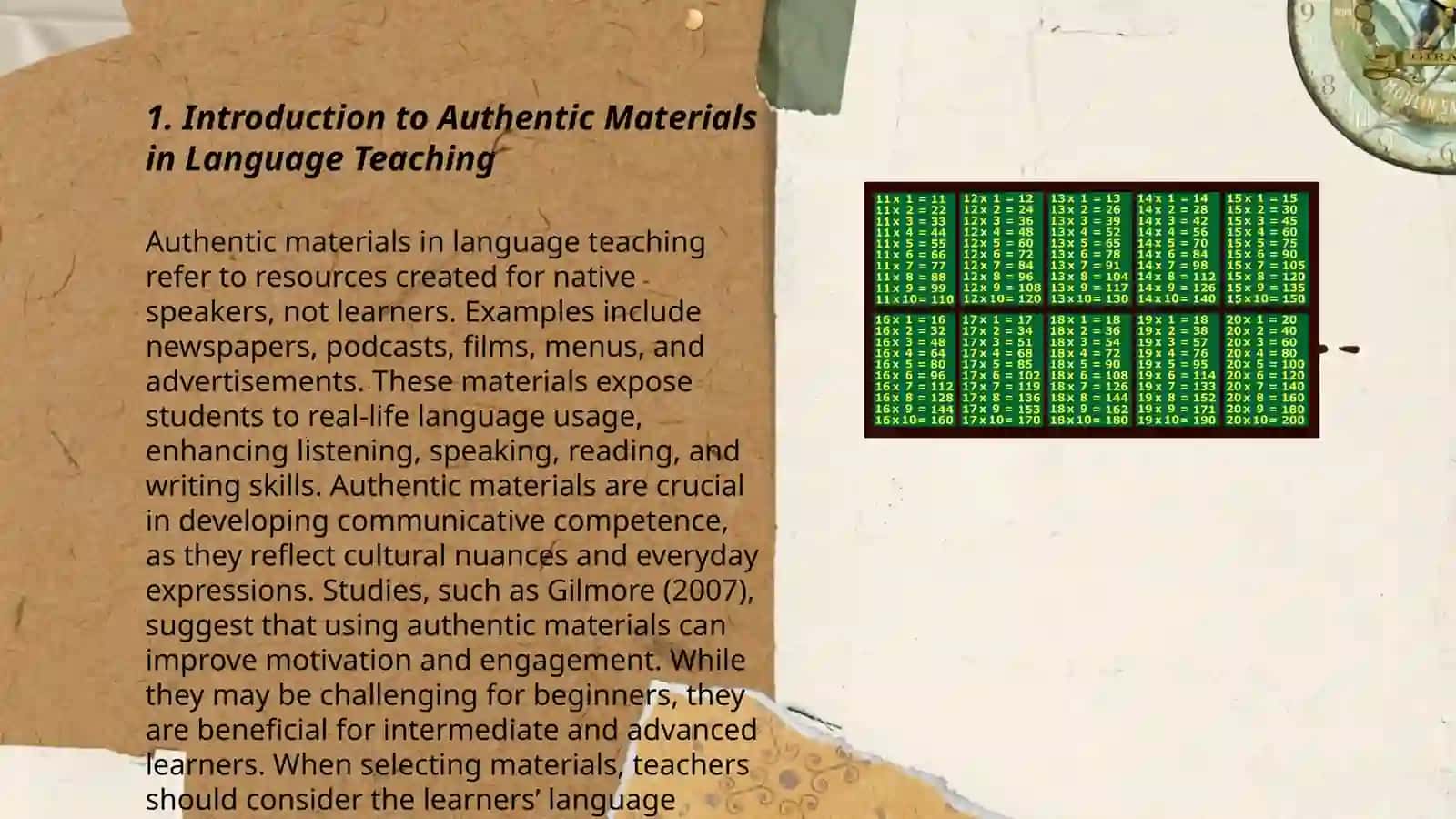 Authentic Materials in Language Teaching 3