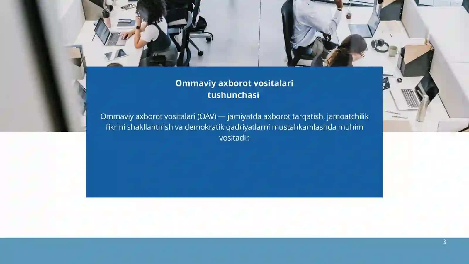 Oʻzbekiston Respublikasida ommaviy axborot vositalarini faoliyati 3