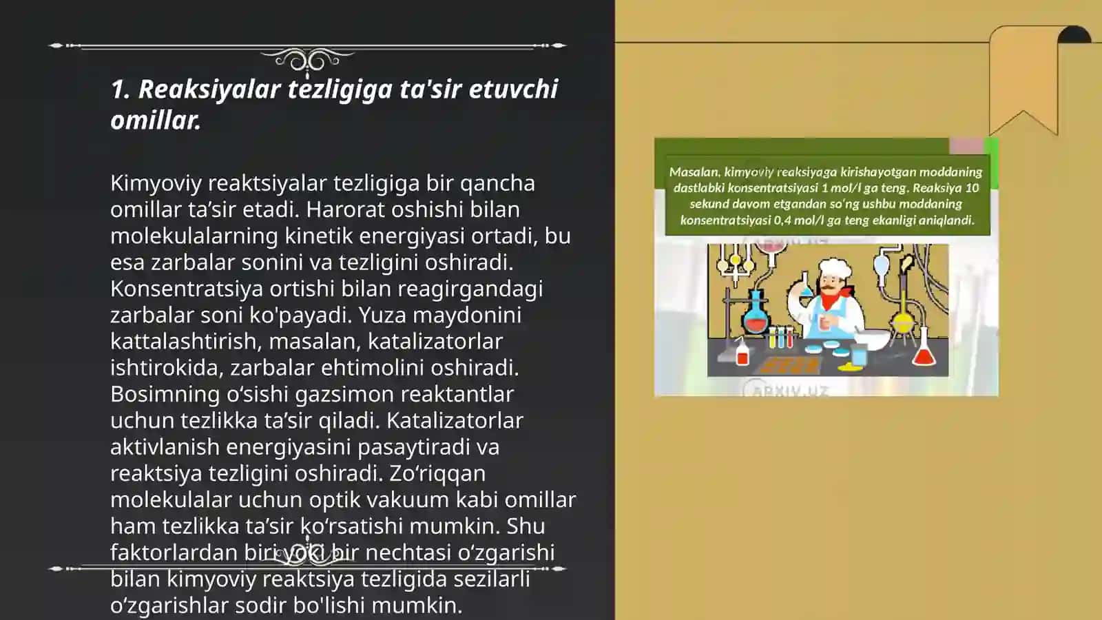Kimyoviy reaksiyalar tezligi.Oddiy va murakkab reaksiyalar 3