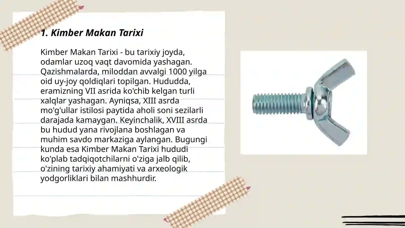 Kimber Makan Tarixi 3