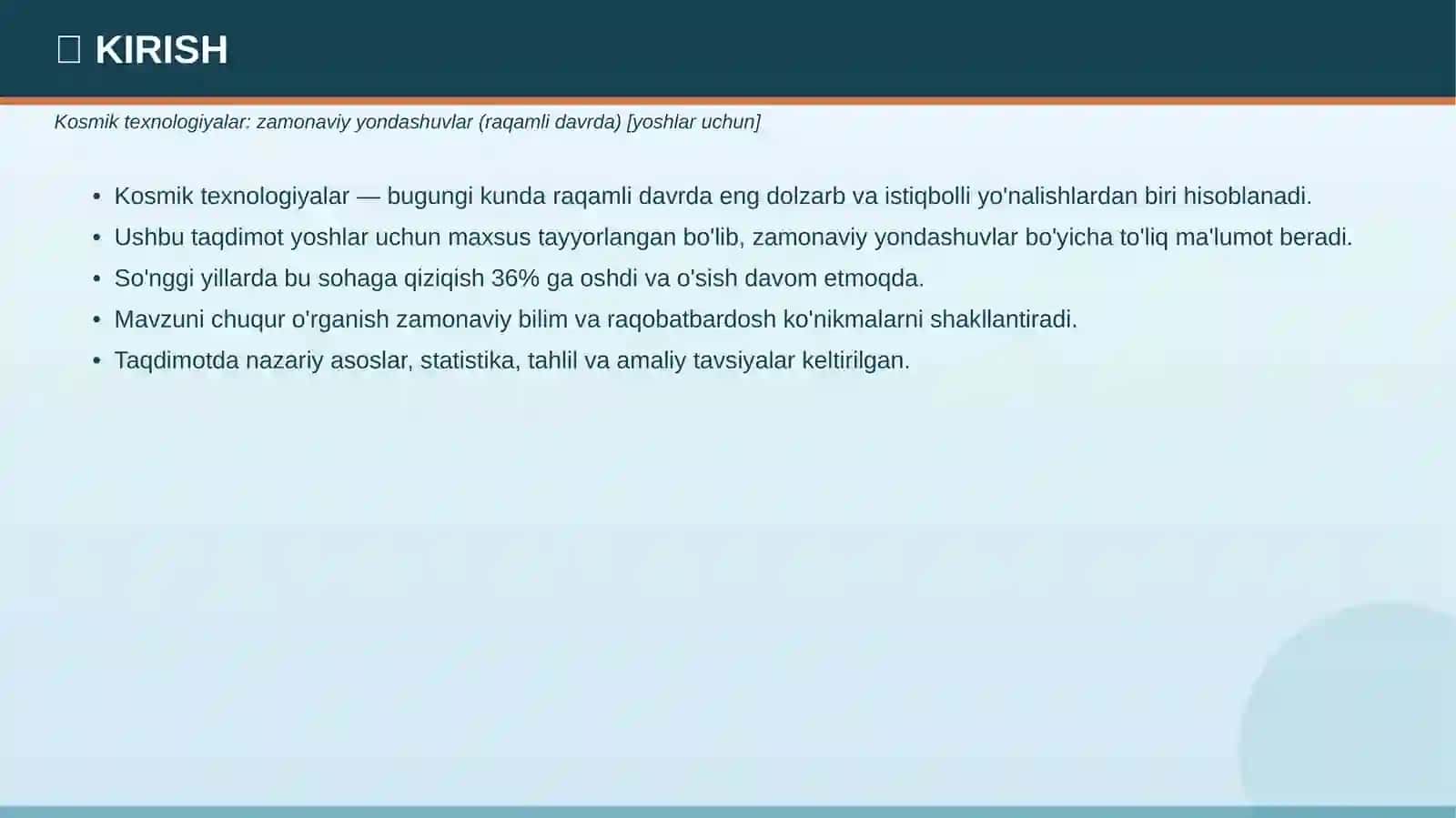 Zamonaviy yondashuvlar — raqamli davrda 3