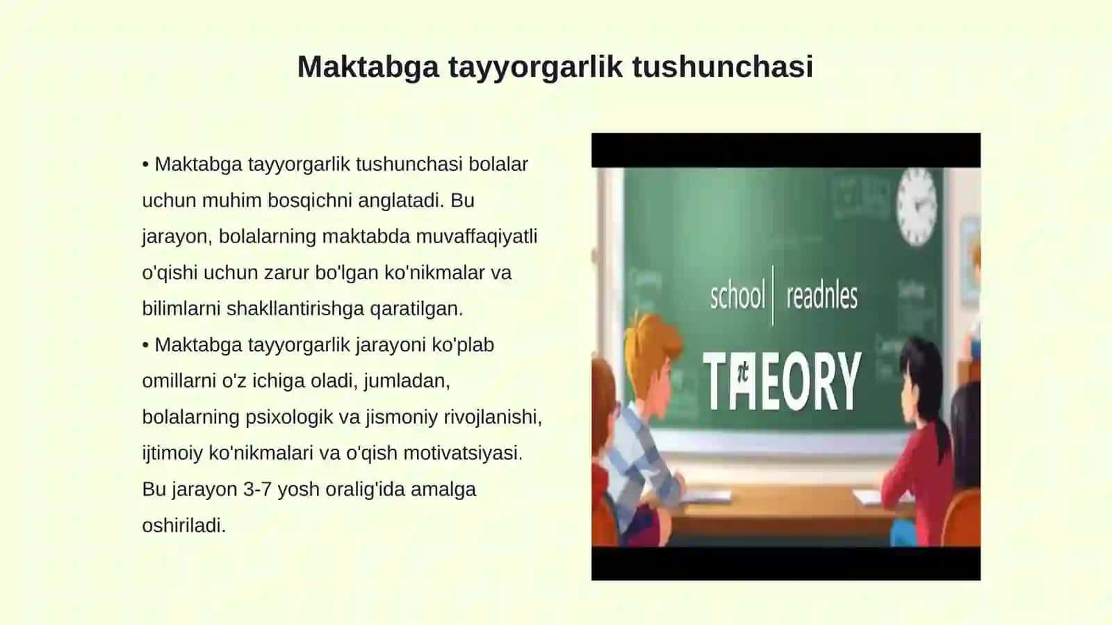 Maktabga tayyorgarlik nazariy asoslari 3
