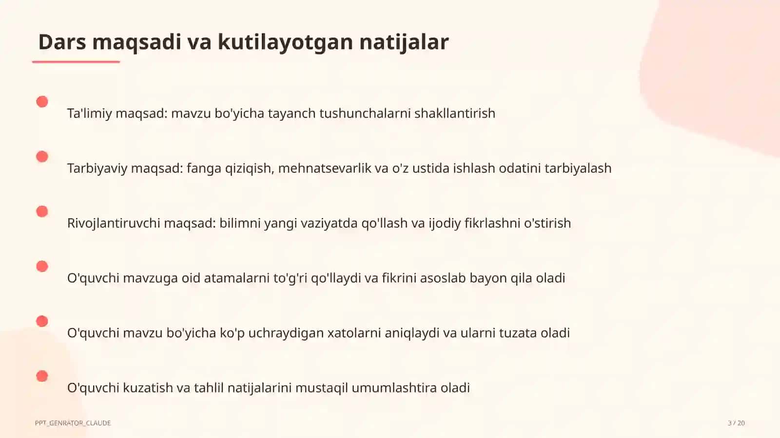 Dolzarb mavzular — maktab va o'qituvchilar 3