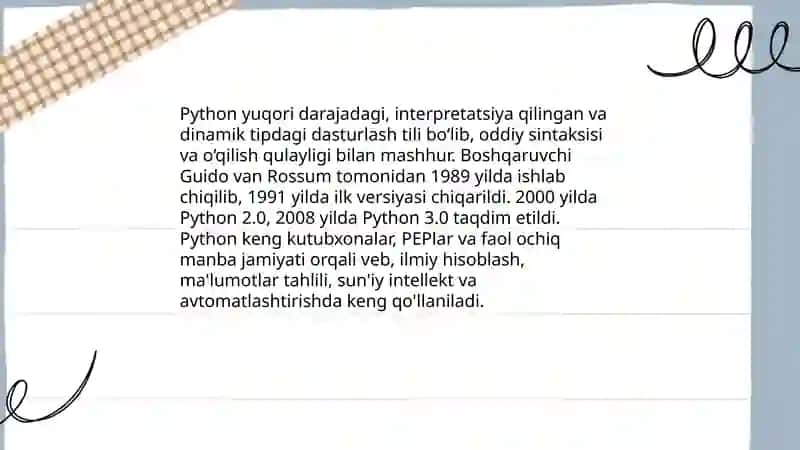Python dasturlash tiliga kirish 3