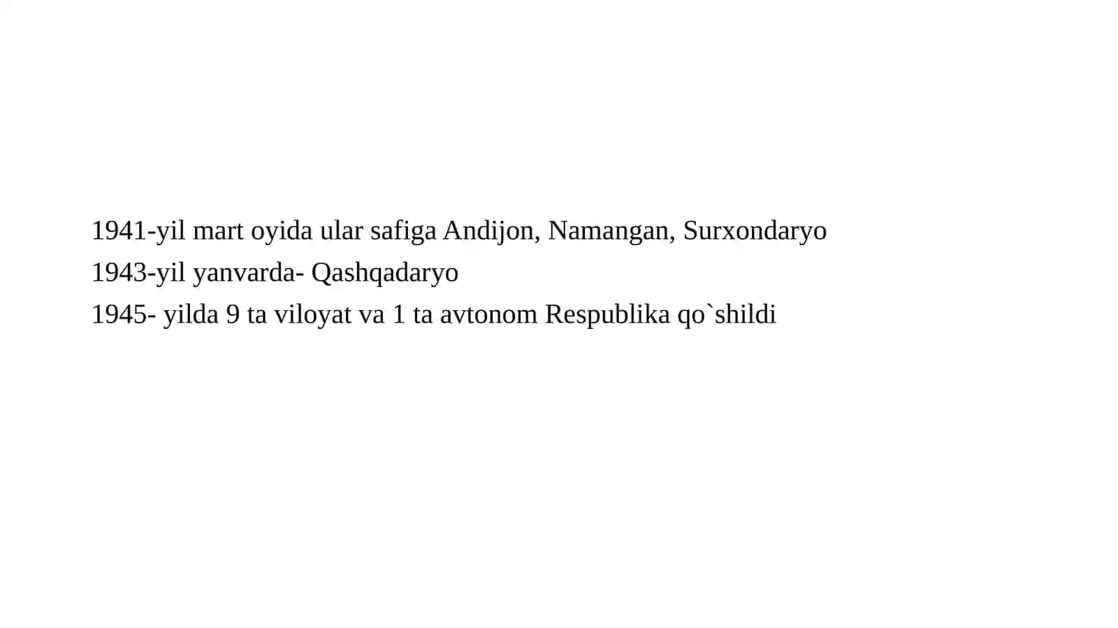 Viloyat bo'linishlari O'zbekistonda 3
