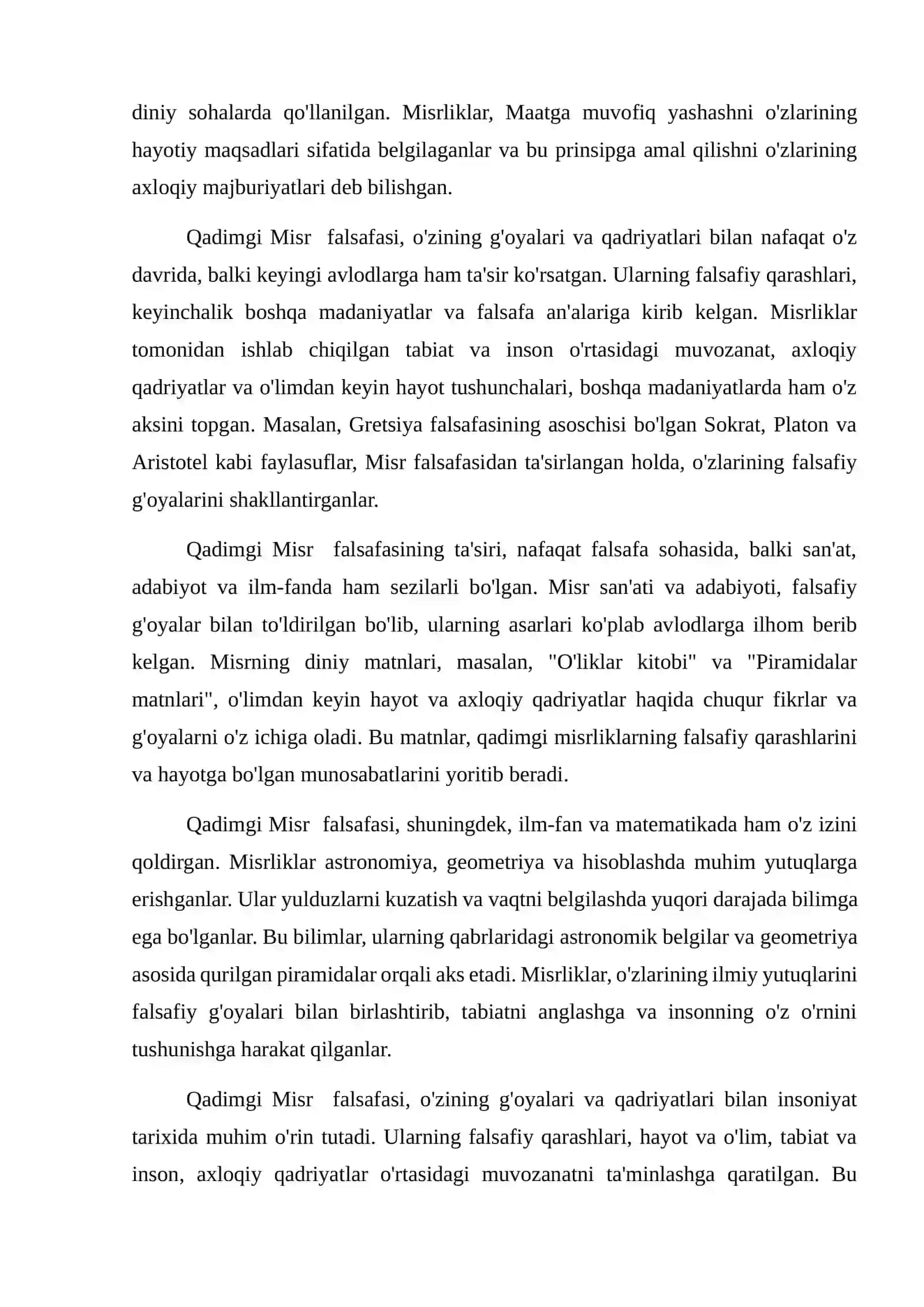 Qadimgi Misir va Bobildagi ilk falsafiy qarashlar 3