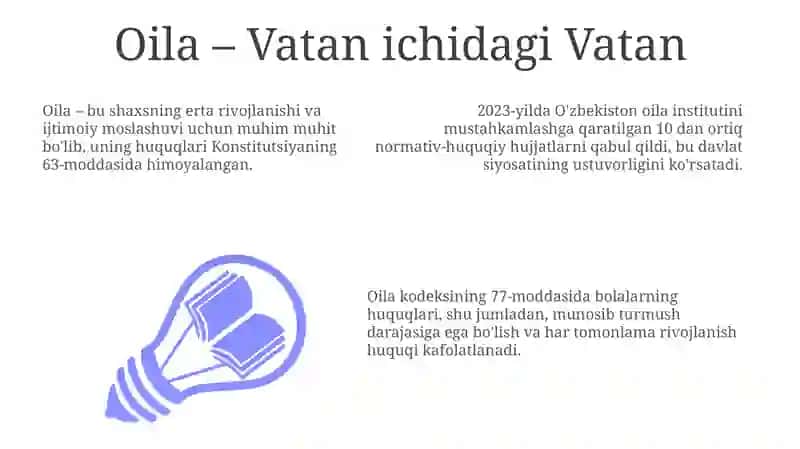 Oila va inson huquqlarining oʻzaro bogʻliqligi 3