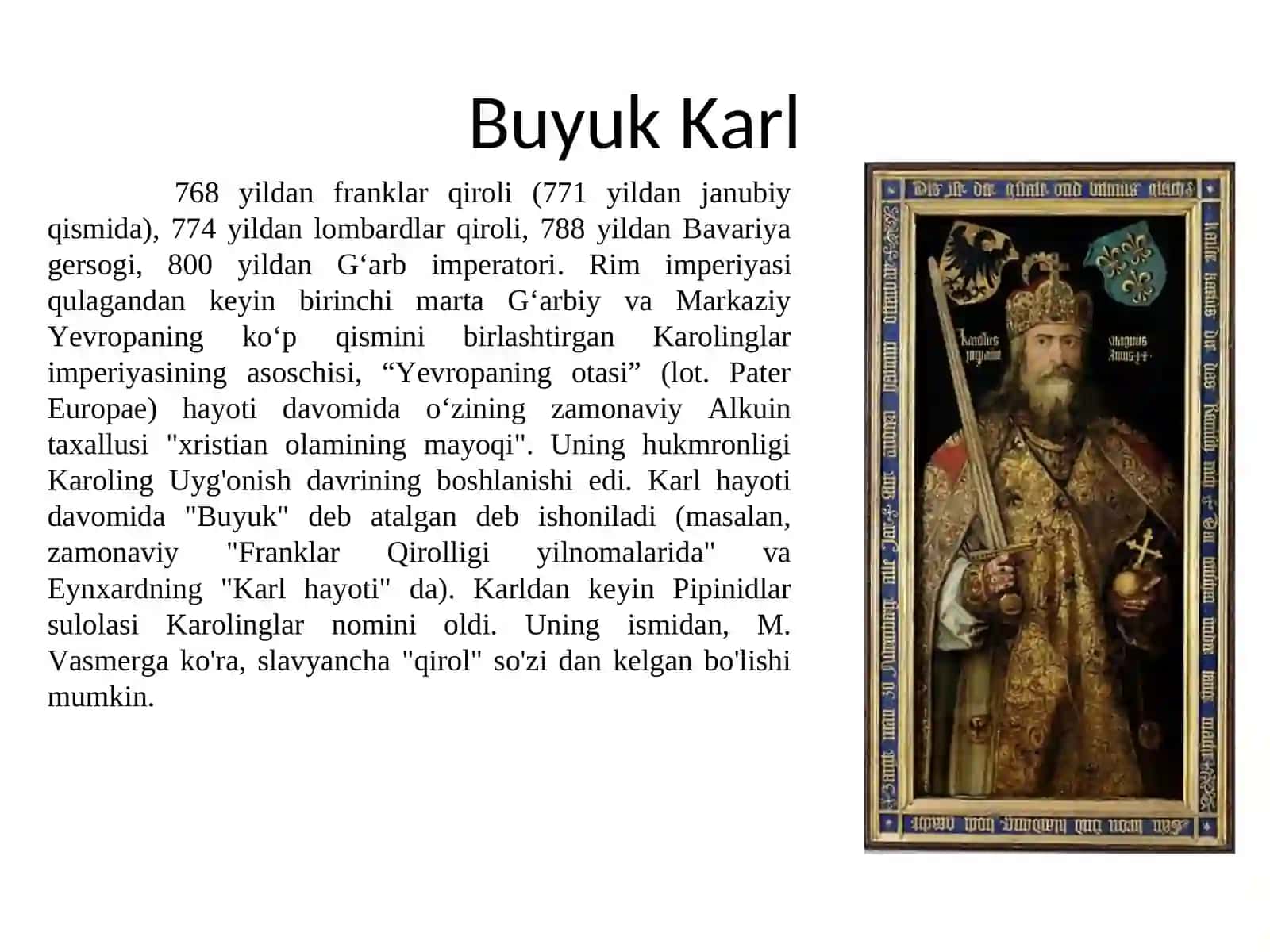 Buyuk Karl yengilmas hukmdor 3