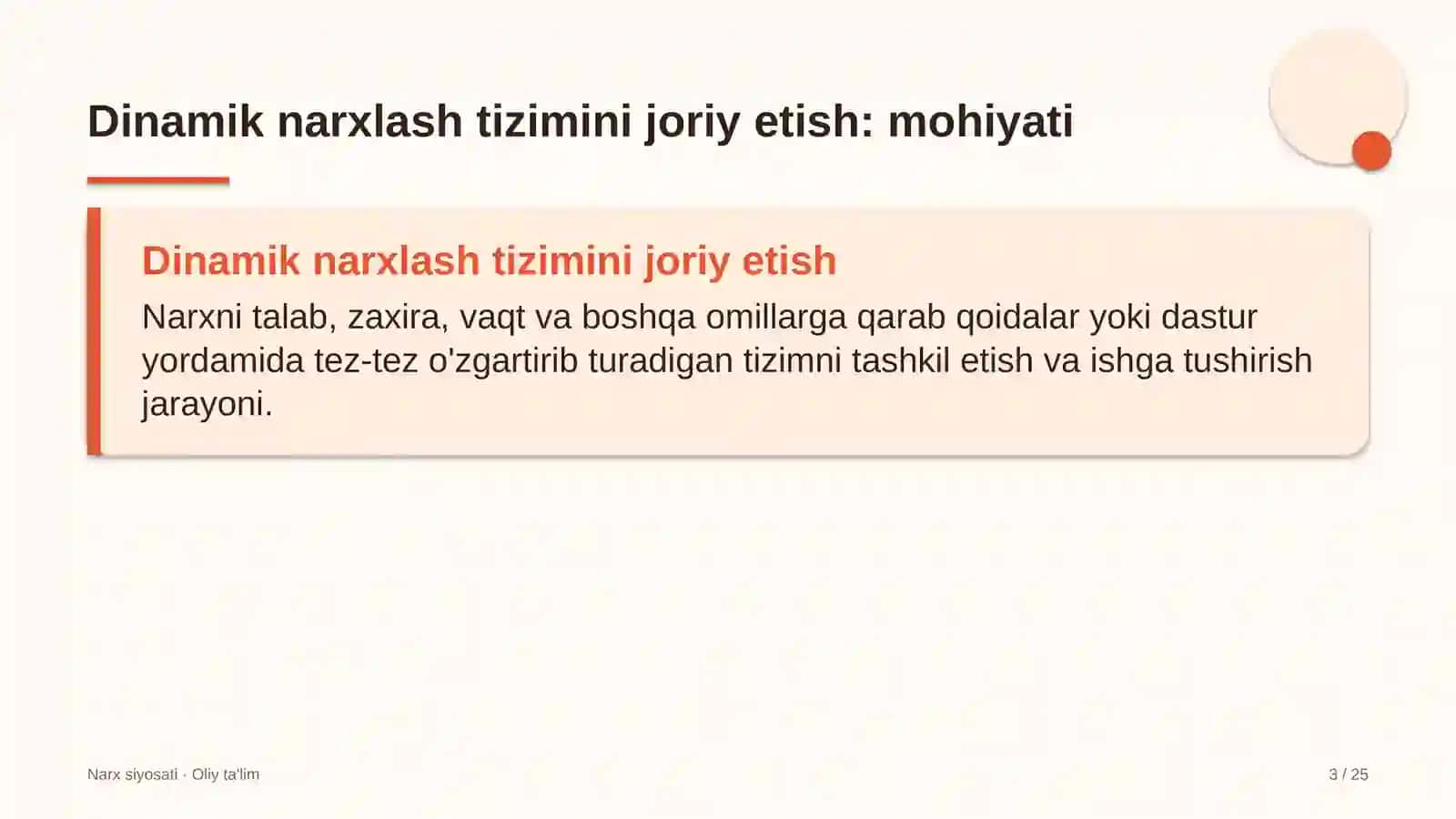 gazni qayta ishlash zavodlarida dinamik narxlash tizimini joriy etish 9236 3