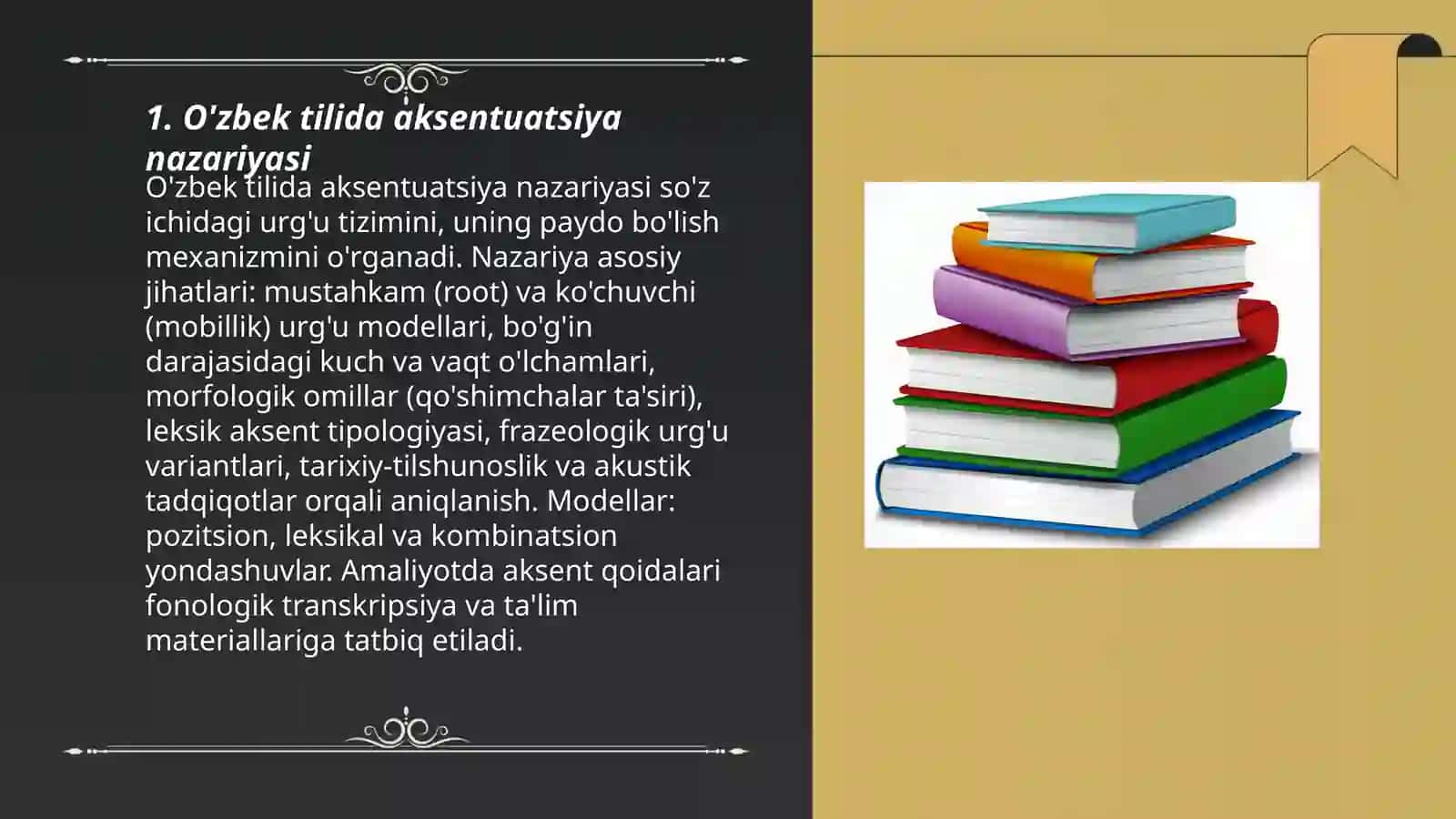 O'zbek tilshunosligida aksentuatsiya va sillabika. Urg'u va Bo'gin Meliyev Shomurod 3