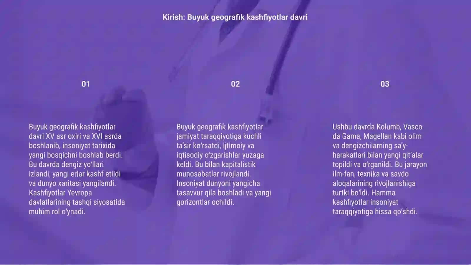 Buyuk geografik kashfiyotlar davri 3