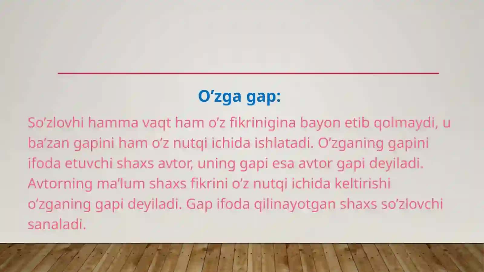 O’zlashma va o’zga 3