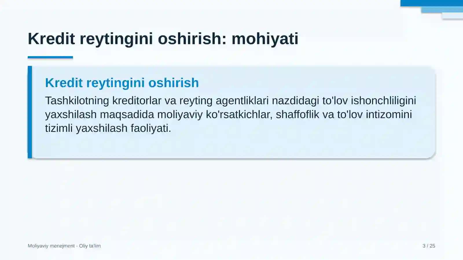 nonvoyxonalarda kredit reytingini oshirish 3242 3