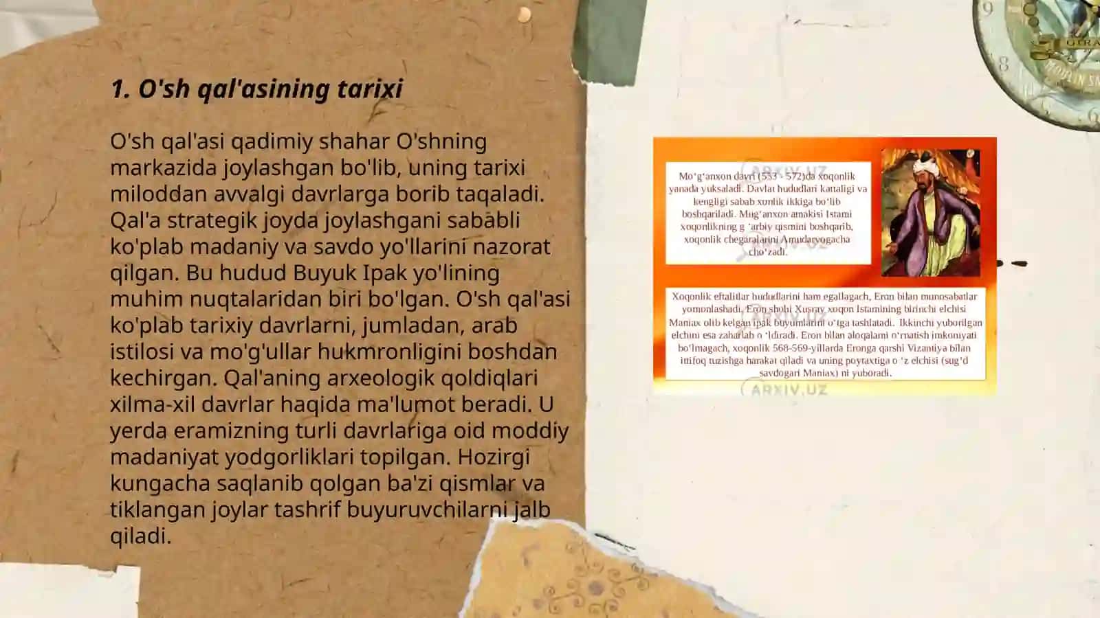 Órta asrlarda O'sh qa'lasi 3