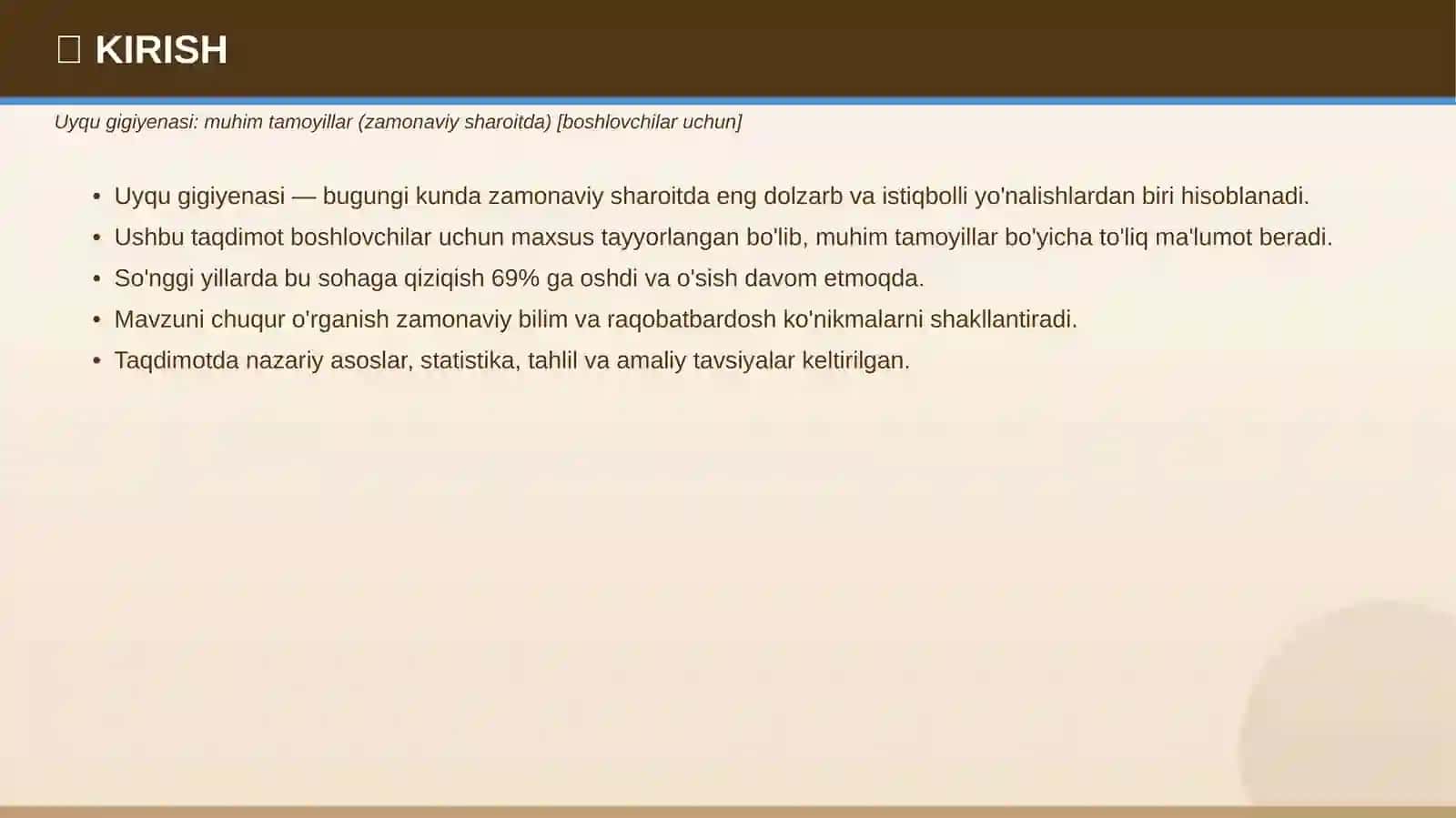 Uyqu gigiyenasi 3