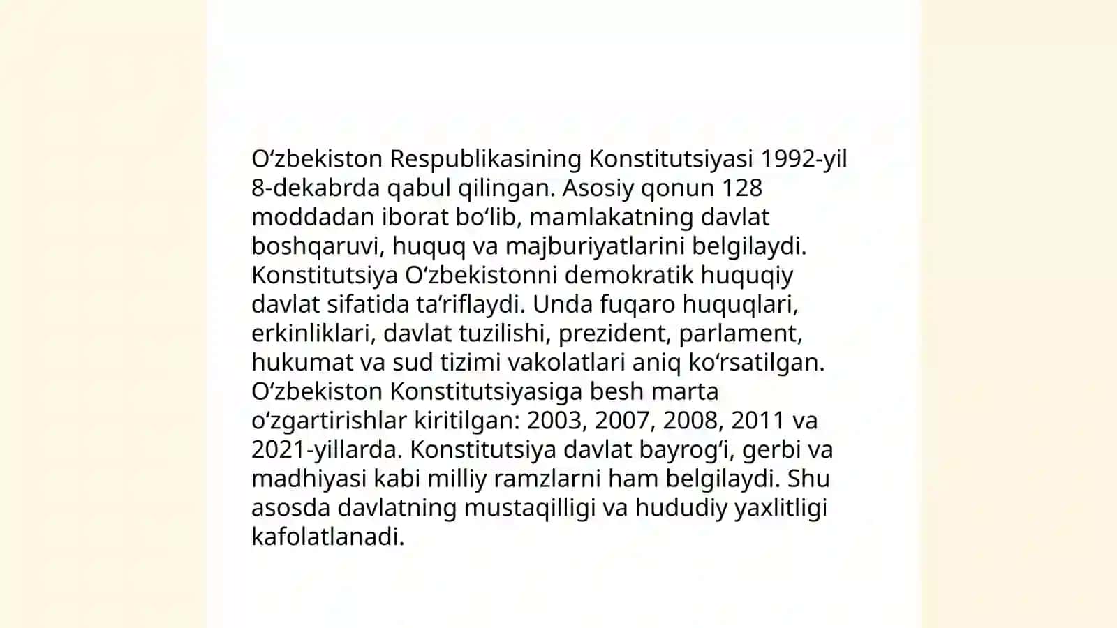 Òzbekiston Respublikasining milliy davlat tuzilishi 3