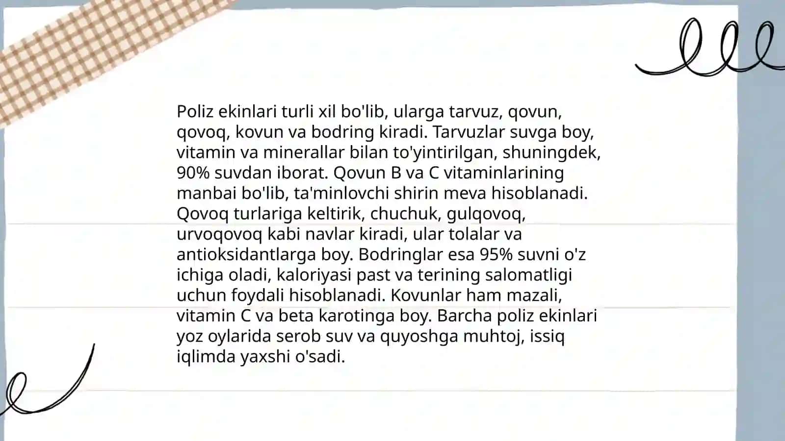 Poliz-ekinlari yetishtirish texnologiyasi 3