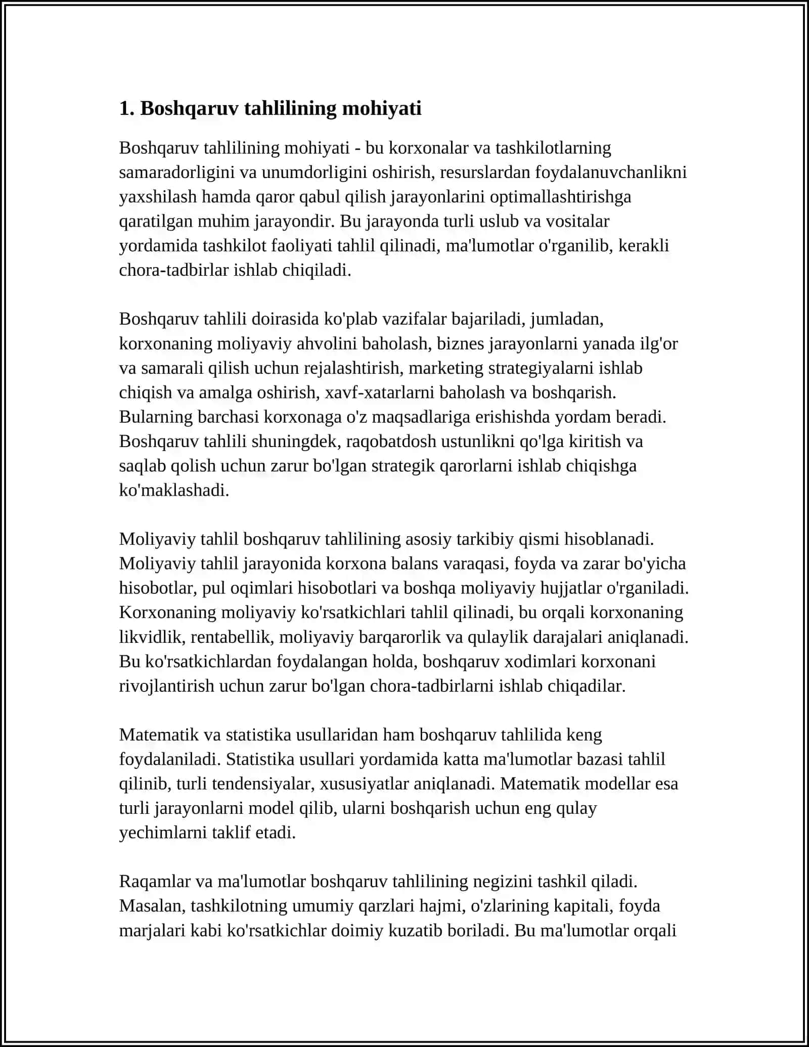 Boshqaruv Tahlilining Mohiyati 3