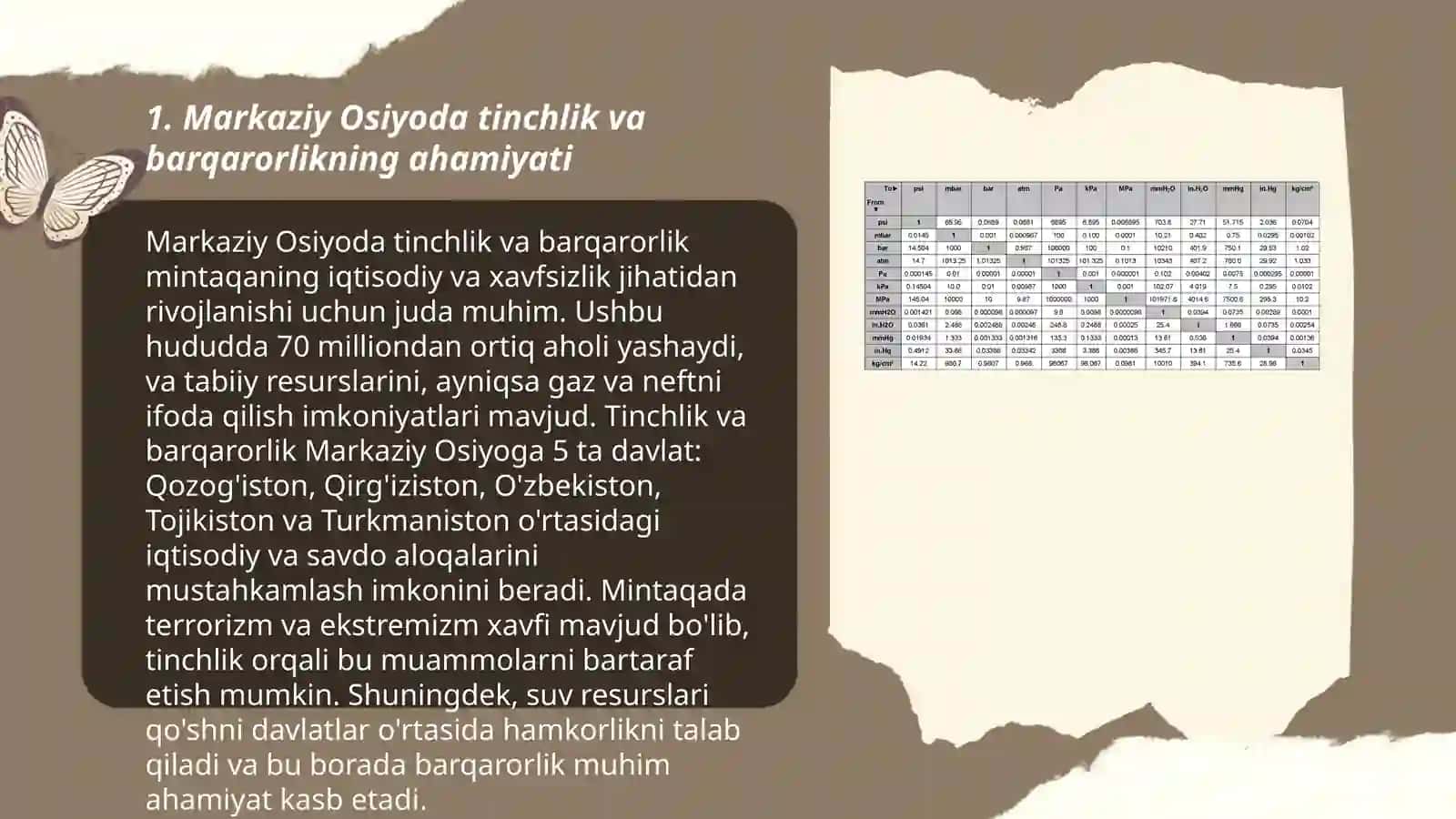 Õzbekistonning markaziy Osiyoda tinchlik va barqarorligini taminlashdagi órni 3