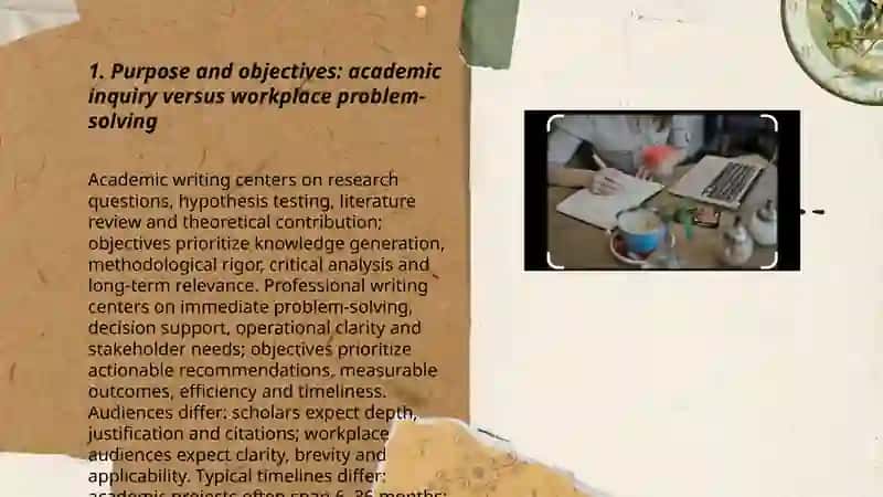 Difference between Academic Writing and Professional Writing 3