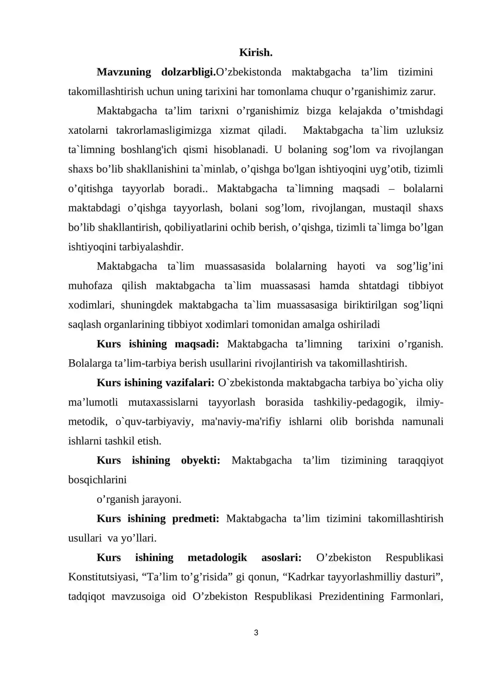 O’zbekistonda ijtimoiy maktabgacha ta’limning vujudga kelish tarixi va taraqqiyot bosqichlari 3