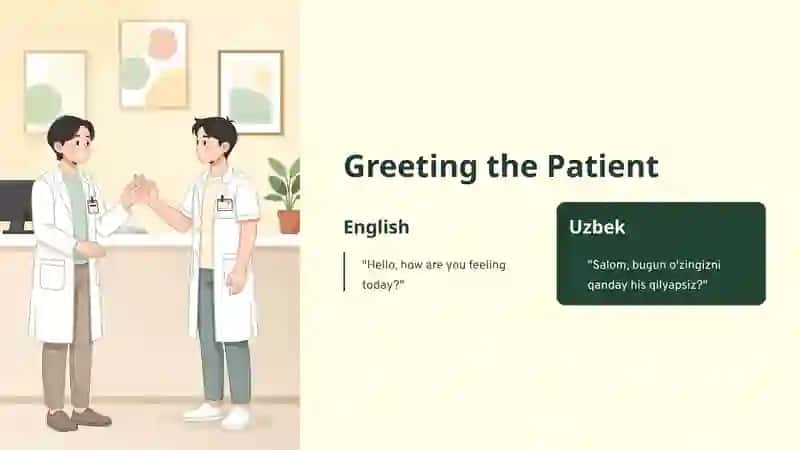 Doctor-Patient Conversation: English & Uzbek One-Liners 3